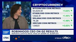 Robinhood CEO Vlad Tenev on Q2 results, crypto business and growth outlook