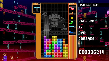 Tetris 99 - Marathon, 150 Line Mode (6:24.21, Donkey Kong Theme)
