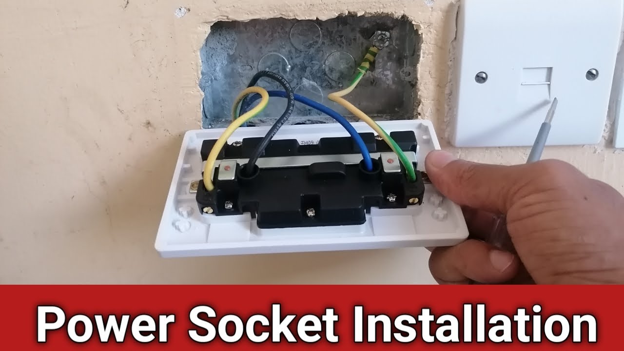 How To Wire A Double Socket Power Socket Installation And Aower Socket