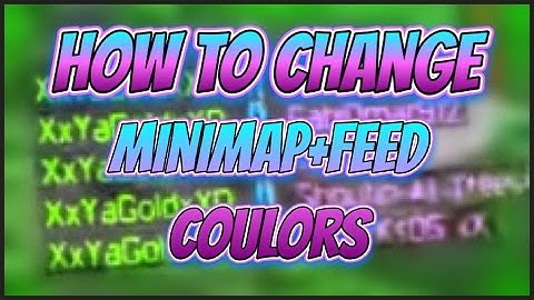 How to change mini map and feed colors in Call of Duty