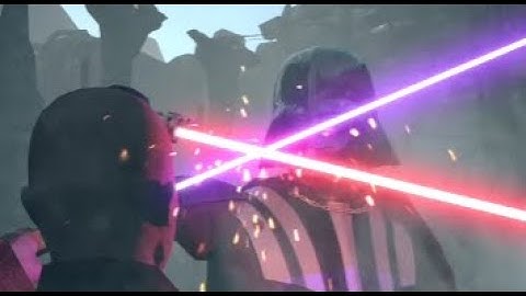 Darth Vader vs Mace Windu (Animation)