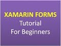 Xamarin Tutorial For Beginners