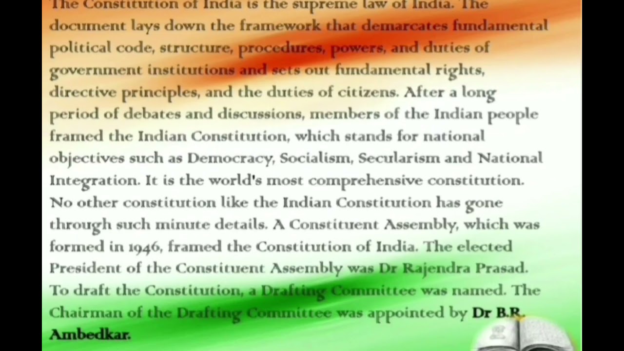 speech in hindi about constitution