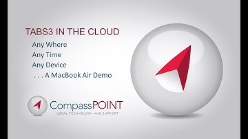 CompassPOINT Tabs3 in the Cloud on a MacBook HD