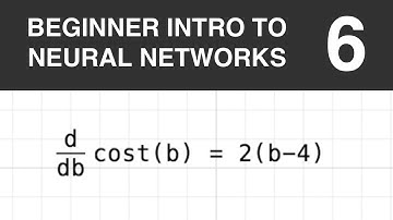 Beginner Intro to Neural Networks 6: Slope of the Cost Function