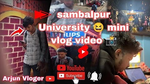Sambalpur University 🤣mini vlog video 👀#Arjunvolger #sambalpuri #minivlog 