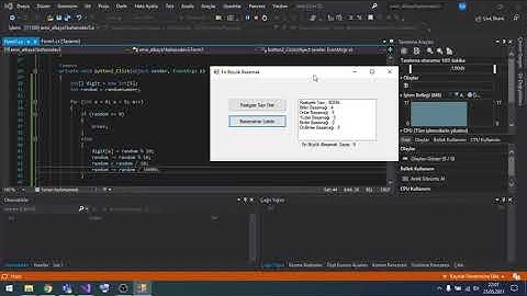 Görsel Programlama Ödev 3 / Çalıştırma Aşaması