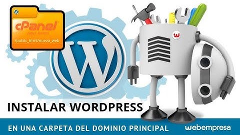 Instalar WordPress en una carpeta del dominio principal