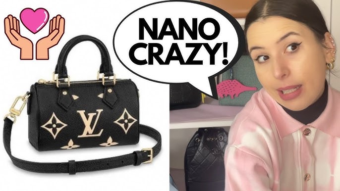 Styling the Louis Vuitton nano speedy bag🤍🤍 Would you wear this