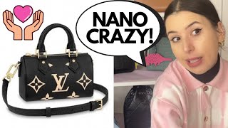 Louis Vuitton Nano Speedy Black Monogram Empreinte