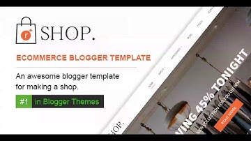R-shop - Ecommerce Responsive Blogger Template. | Themeforest Website Templates and Themes