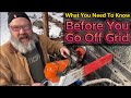 Off grid essential tools the chainsaw