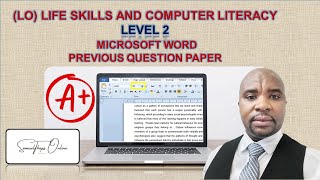 HOW TO WRITE A MICROSOFT WORD TEST/EXAM IN (LO) COMPUTER LITERACY LEVEL 2 AND OBTAIN GOOD GRADES screenshot 2