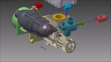 Inventor Small Engine Assembly