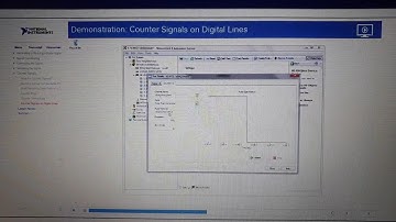 Counter Signal in Daq devices national instruments