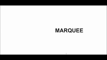 Marquee Loop Animation