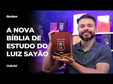 Vídeo: Bíblia de Estudo Rota 66 | NVI | Luiz Sayão | Capa Flexível Preta