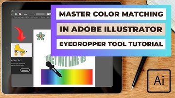 Master Color Matching in Adobe Illustrator | Easy Eyedropper Tool Tutorial