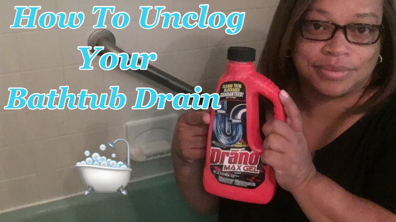 How To Unclog Your Bathtub Drain Do It Yourself Drano Max Gel