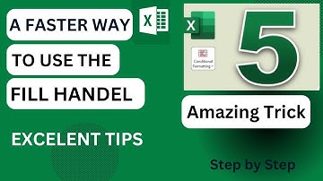 MS Excel-Copying and Filling - Tricks | Flash Fill in Excel | Fill Handle
