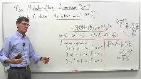 The Michelson Morley experiment part 1   Stanford University   Coursera
