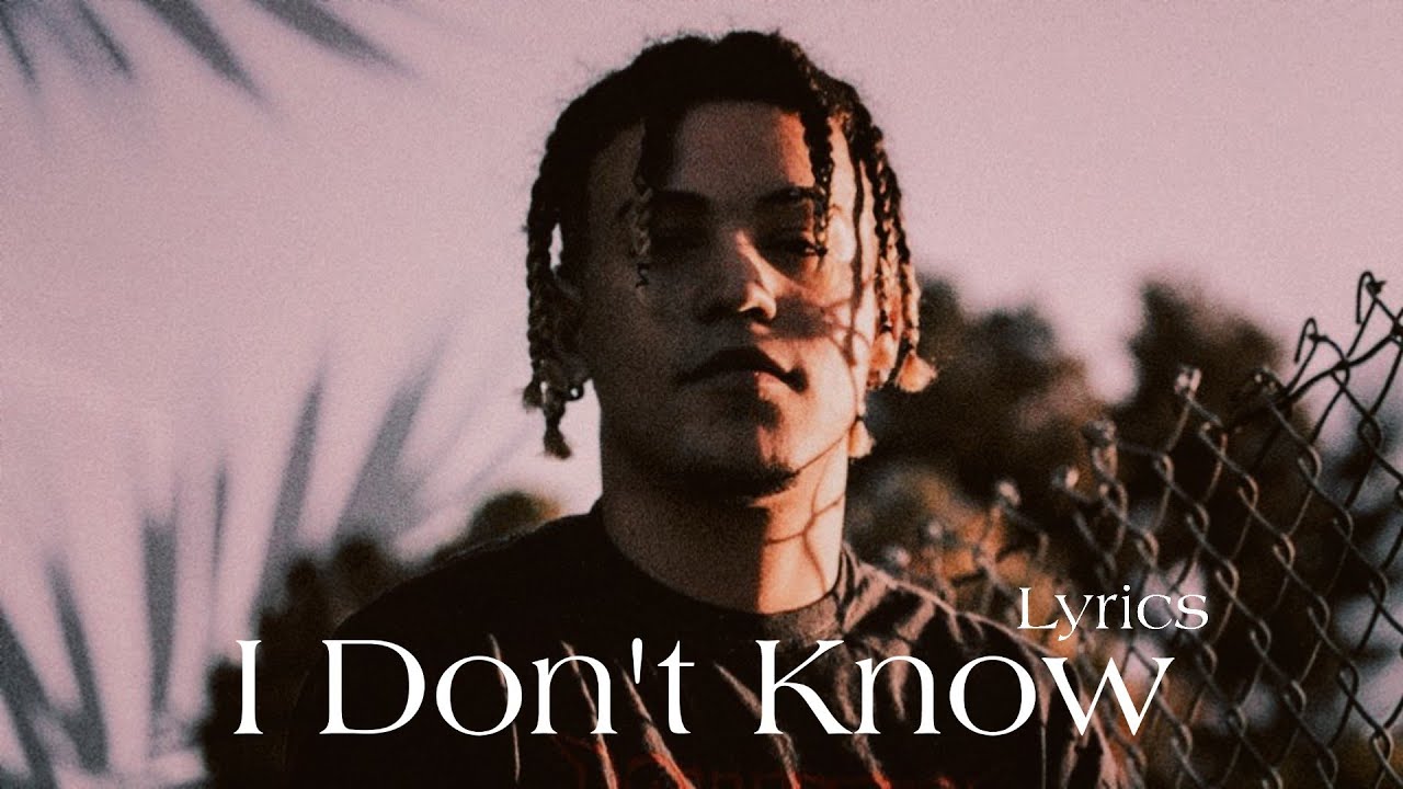 Prznt I Don't Know (lyrics Video) YouTube