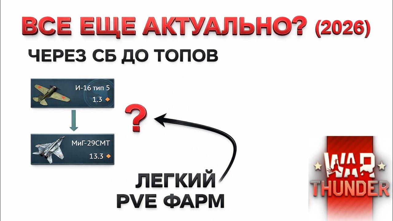 СПИДРАН АВИАЦИИ В 2026 || ИЗМЕНЕНИЯ В ФАРМЕ СБ (PVE) || ВЫКАЧКА – ЧАСТЬ 2 || WarThunder