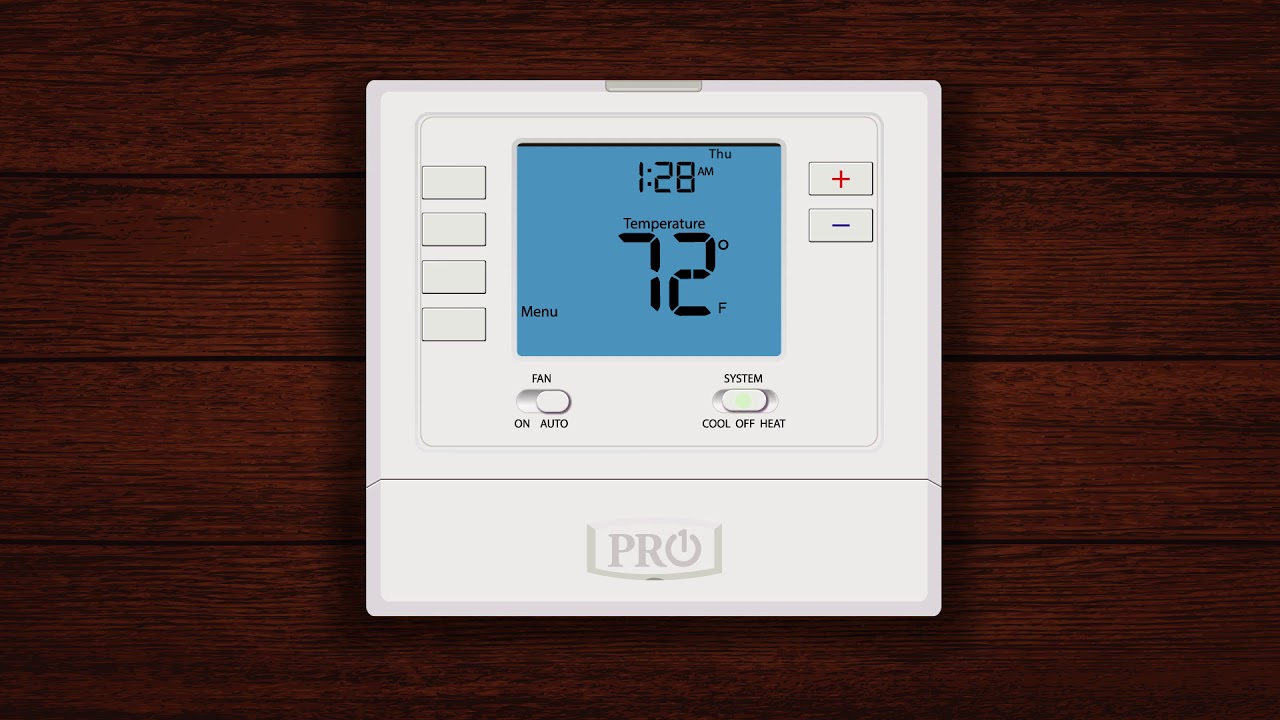 How To Program a PRO1 Thermostat (T705) - YouTube