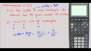 CPM Precalculus 2-129 - Find the width of each rectangle