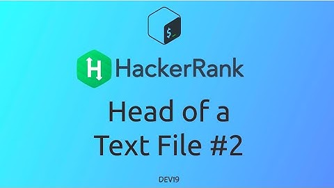 #22 Head of a Text File #2 | HackerRank Linux Shell #shellscripting #hackerrank #coding  #733