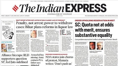 21 January 2022 | The Indian Express Newspaper Analysis | Current Affairs Today #UPSC Prelims 2022