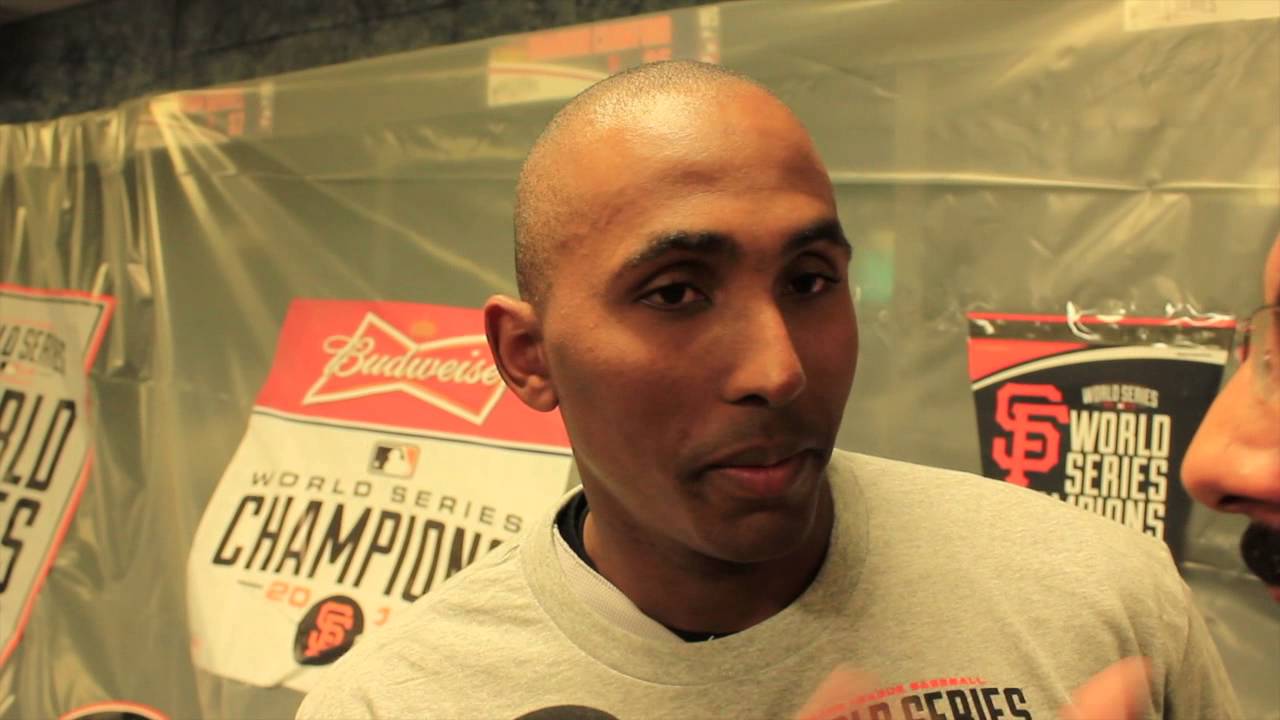 Joaquin Arias Celebrando la Serie Mundial 2014 by Juan Jose Rodriguez