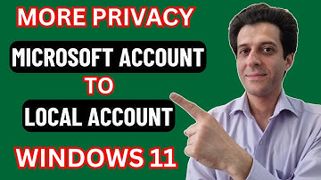 How To Change Microsoft Account To Local Account In Windows 11