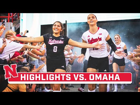 Huskers Set World Record for Attendance | Nebraska vs. Omaha | Big Ten Volleyball | August 30, 2023