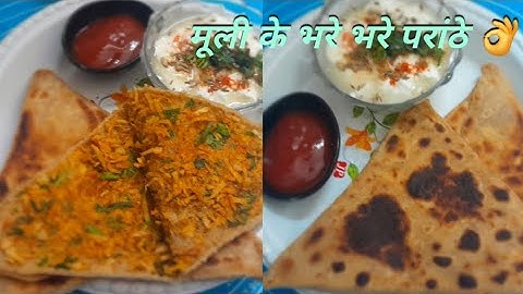 मूली  भरे मसाला परांठे ऐसे बनाएं -फूले खस्ता-बिनाफटे-easy to roll muli paratha@Homemaker.life9976