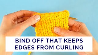 Bind Off That Keeps Edges From Curling
