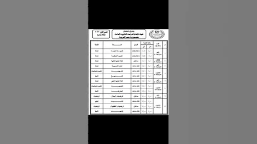 جدول امتحانات الثانويه العامه ٢٠٢٥ ثانوية عامة 
