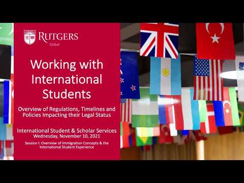 Working with International Students - Fall 2021