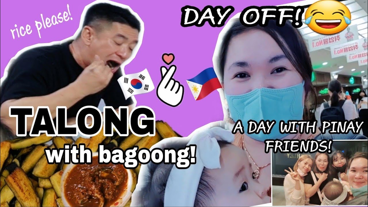 MY KOREAN HUSBAND TALONG WITH BAGOONG BREAKFAST  SERVE😅 | DATE WITH MY FRIENDS🥰 |Korean filipino fam