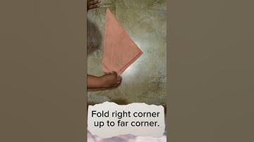 Pyramid napkin folding step by step .🙏🏼❤️   #educationalpurposesonly #tablenapkinfolding
