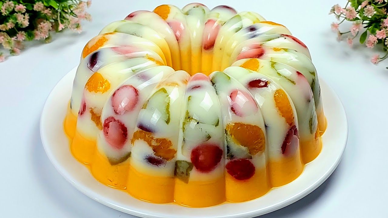 HANYA SUSU DAN BUAH! SANGAT MUDAH MEMBUAT PUDING INI! TAMPILAN CANTIK MEWAH JADI REBUTAN SEMUA ORANG