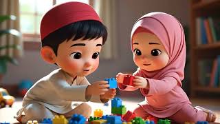 Big Brother is Gentle with Little Sister | Beautiful Islamic Akhlaq & Kindness to Siblings #allah screenshot 5