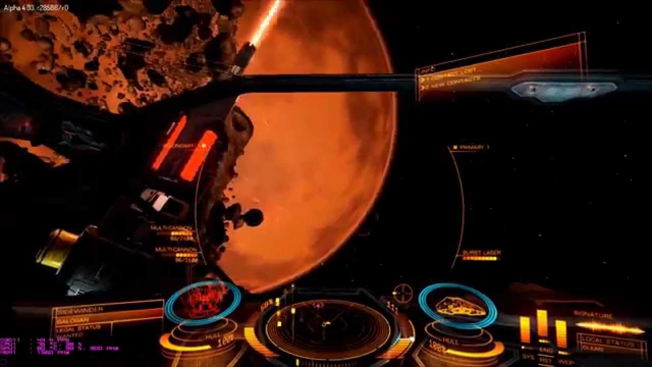 EliteDangerous ALPHA 4.03 TURRET CLASS 4 TEST 1 YouTube