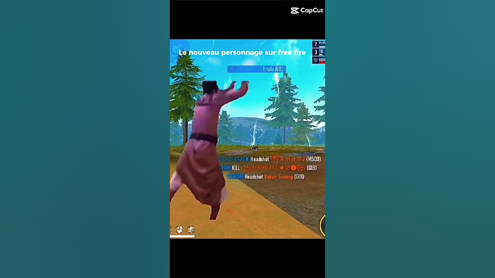 Le nouveau personnage sur free fire
