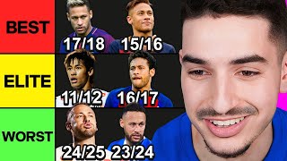 Full Ranking EVERY Neymar Season Based On GREATNESS! (Tier List) Guide