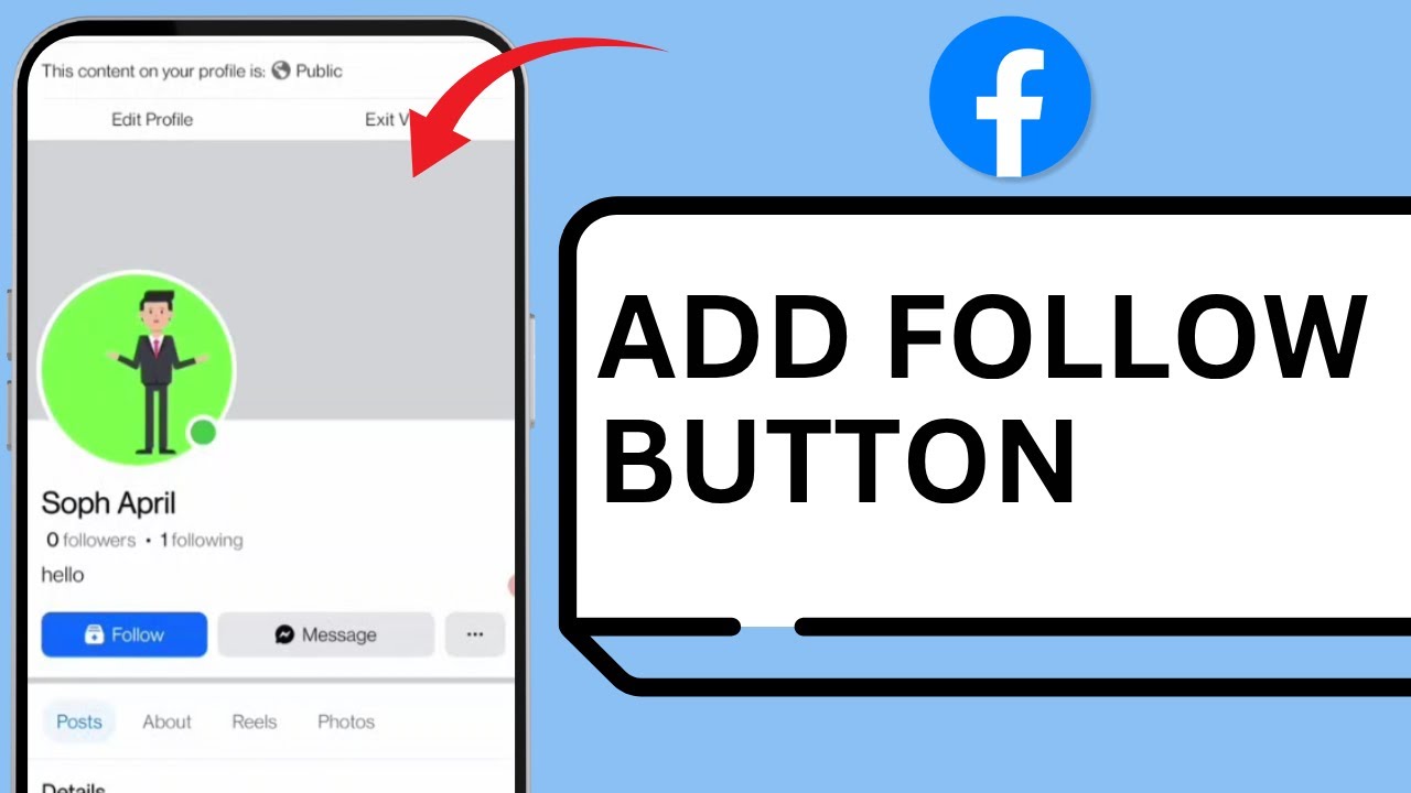 How to Add Follow Button on Facebook Profile in Mobile - YouTube