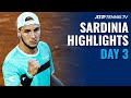 Fritz, Basilashvili & Struff All in Action | Sardinia 2021 Day 3 Highlights