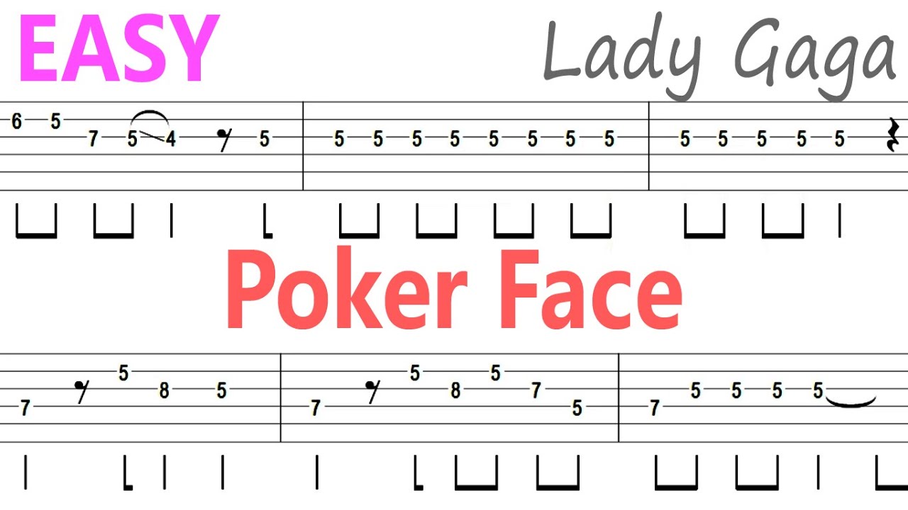 Poker Face Guitar Chords