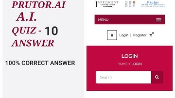 AI QUIZ 10 ANSWERS 💯 ARTIFICIAL INTELLIGENCE QUIZ 10 ANSWERS #prutor #quiz #sorts #ashishchanchlani