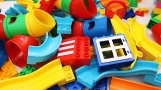 Satisfying Building Blocks Marble Run Race Big Tubes & Slides